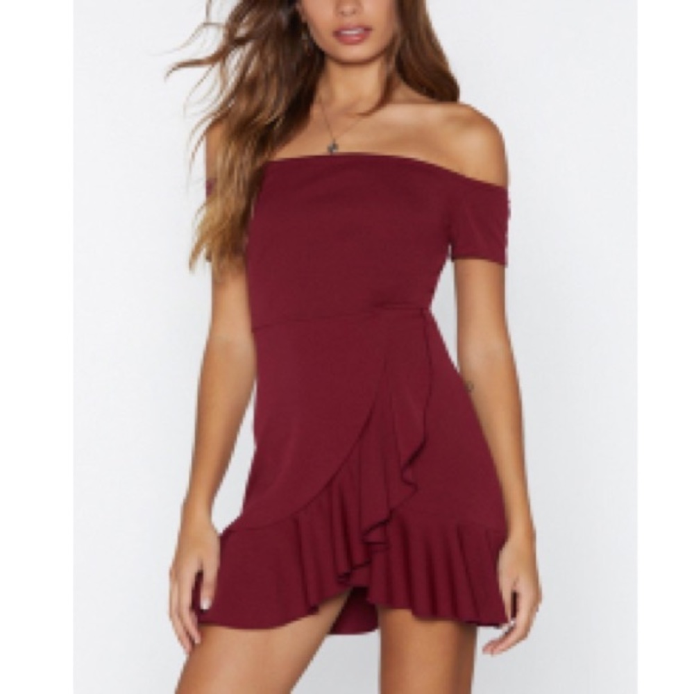 Nasty Gal Show Me Off-the-shoulder Dress